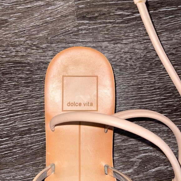 Dolce Vita Tan/Clear Sandals - Picture 4 of 4